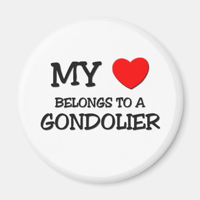 Íman Meu Coração Pertence A Um GONDOLIER (Frente)