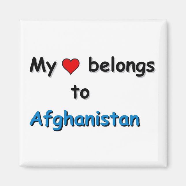 Íman Meu coração pertence ao Afeganistão (Frente)