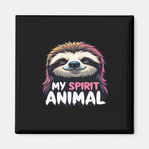 Íman Meu Espírito Animal - Design de Lama Lenta Relaxad