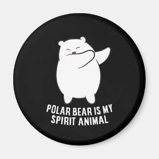 Íman Meu Espírito Urso Polar De Urso Polar Bonito Ao Lo