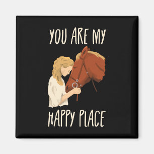 Íman Meu Feliz Lugar Cavalo Cavalo Andando Equestre C
