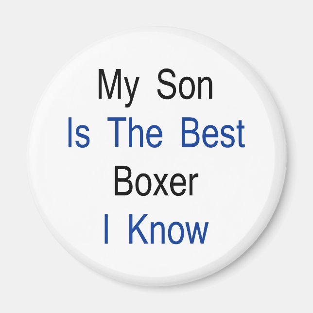 Íman Meu Filho É O Melhor Boxer Que Eu Conheço (Frente)