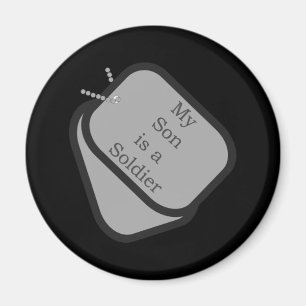 Íman Meu filho é um soldado Dog tags