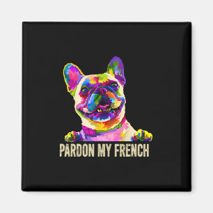 Íman Meu Francês - Arte Pop Divertido Frenchie Bulldog