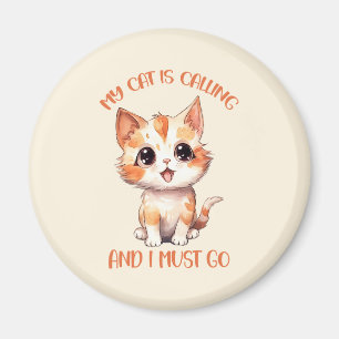 Íman Meu Gato Está Chamando Gato Laranja