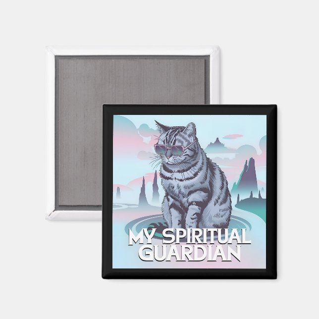 Íman Meu Gato Guardião Espiritual (Front/Back)