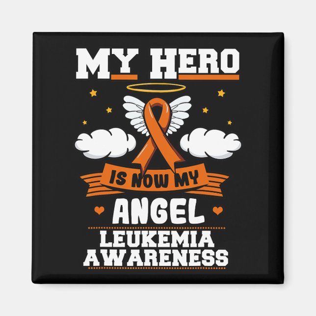 Íman Meu Herói Agora É Meu Angel Leukemia Verde Fita (Frente)