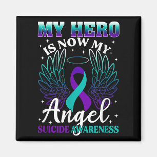 Íman Meu Herói Agora É Meu Anjo Suicídio Roxo Turquesa