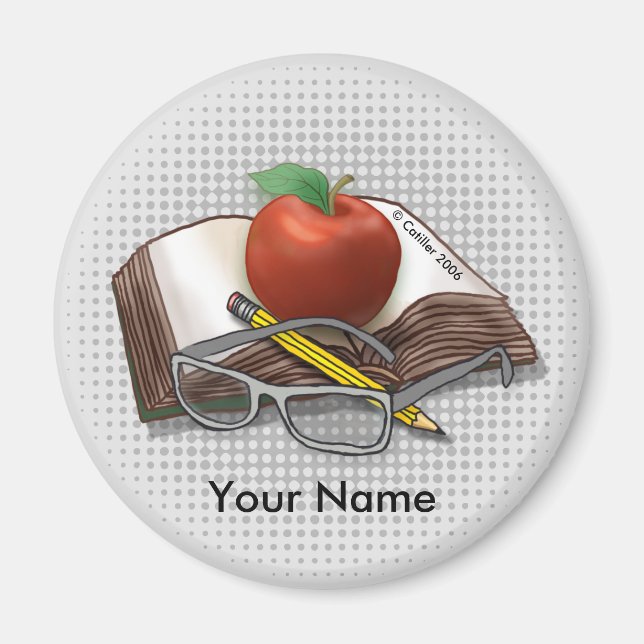 Íman Meu ímã de professor substituto (Frente)