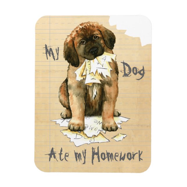 Íman Meu Leonberger Comeu Meu Trabalho De Casa (Vertical)