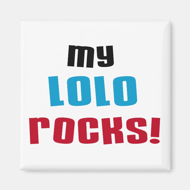 Íman Meu Lolo balança t-shirt e presentes (Frente)