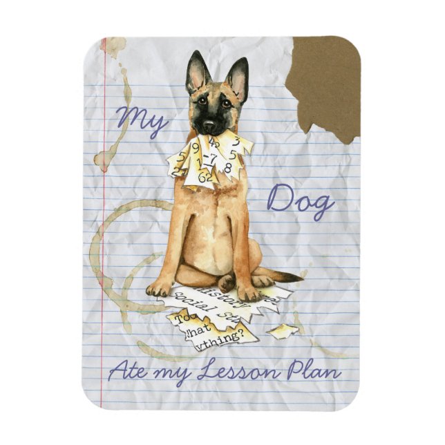 Íman Meu Malinois Comeu Meu Plano De Lição (Vertical)
