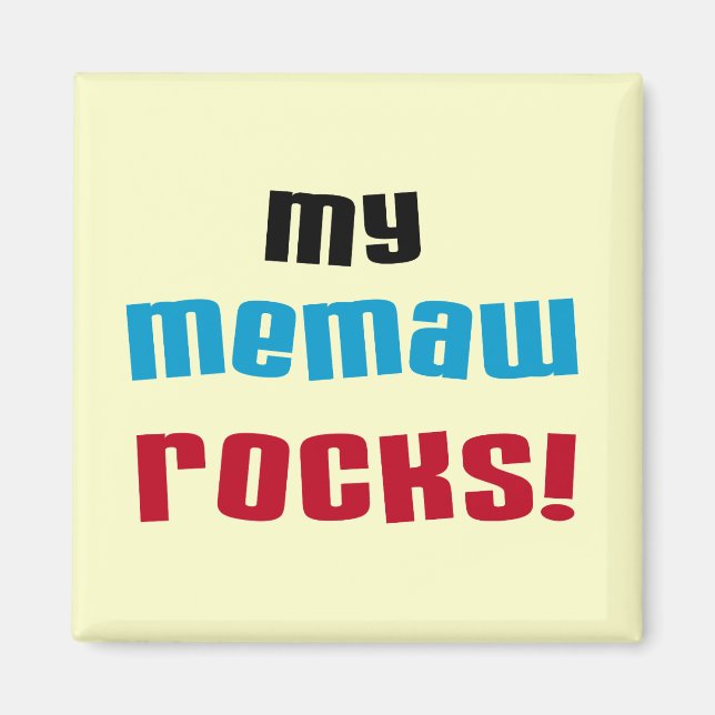 Íman Meu Memaw balança t-shirt e presentes (Frente)