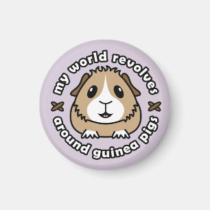 Íman Meu mundo revolve… a imã de geladeira da cobaia