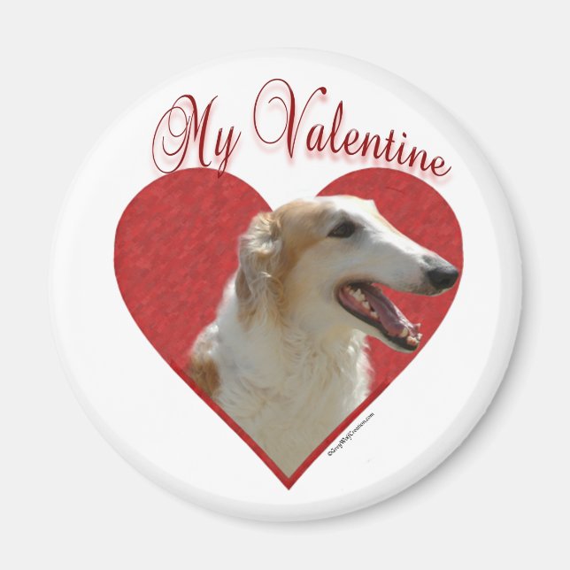 Íman Meu Namorados Borzoi (Frente)