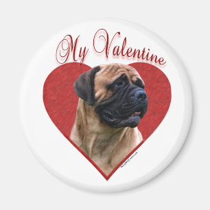 Íman Meu Namorados de Bullmastiff Vermelho