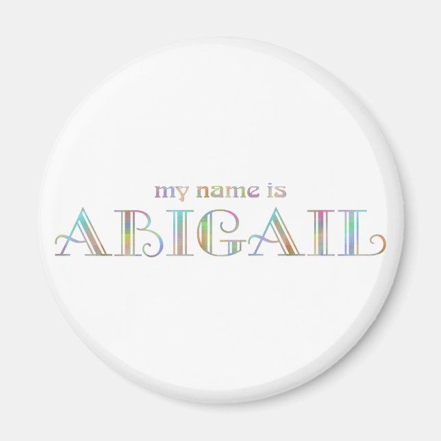 Íman Meu nome é Abigail (Frente)