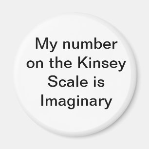Íman Meu número na escala de Kinsey é ímã imaginár