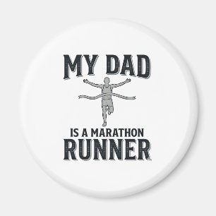 Íman Meu Pai É um Corredor de Maratona Camisa Vintage D