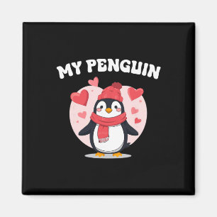 Íman Meu Pinguim Amor Cute Corações Romance de Valentão