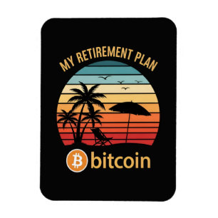 Íman Meu Plano de Aposentadoria Bitcoin Praia Pôr do So