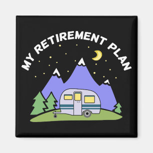 Íman Meu Plano de aposentadoria - Reboque de Camper RV 