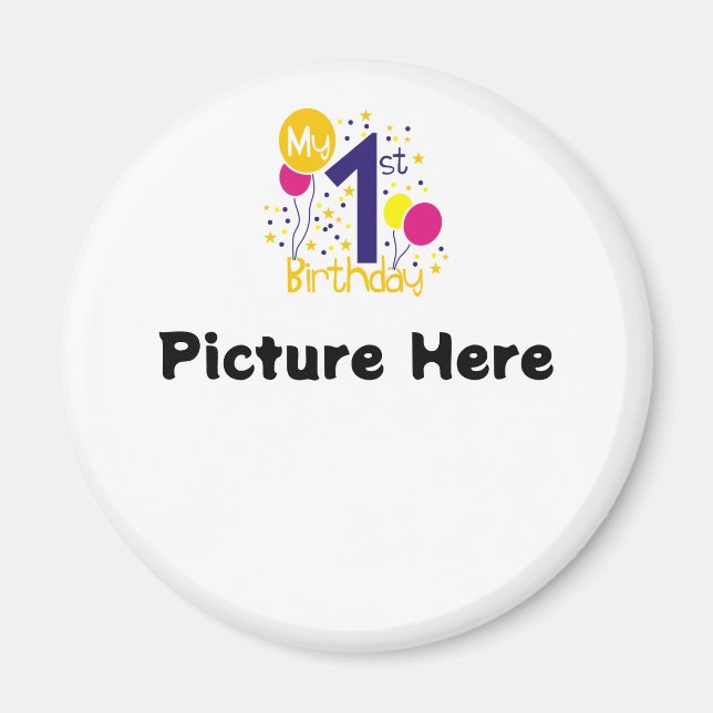 Íman Meu primeiro aniversario (Adicionar imagem) (Frente)