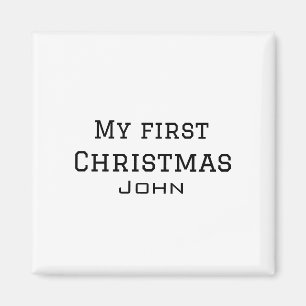 Íman Meu primeiro Natal adiciona nome masculino masculi