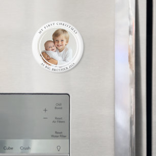 Íman Meu Primeiro Natal Como Foto Personalizada Do Gran