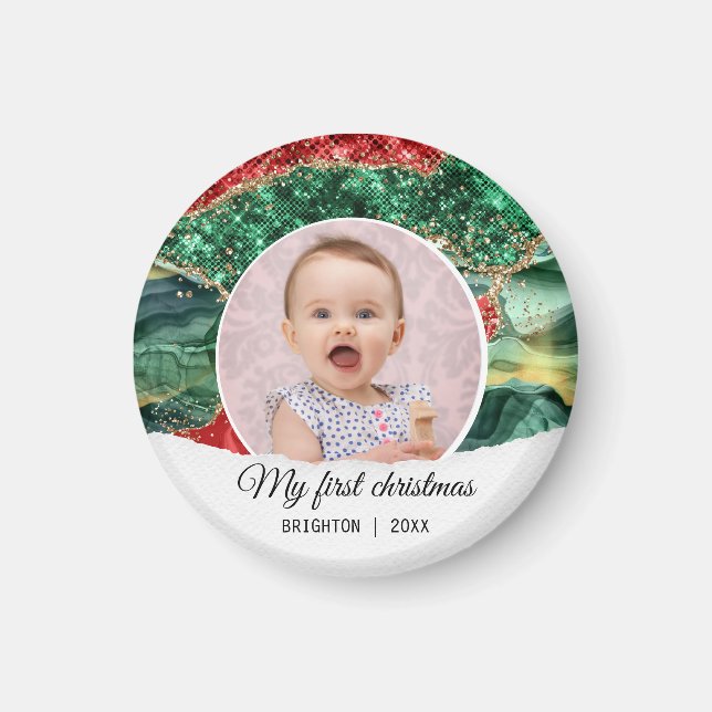 Íman Meu primeiro Natal de aniversário (Frente)