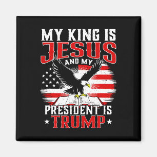 Íman Meu Rei É Jesus E Meu Presidente É Trump