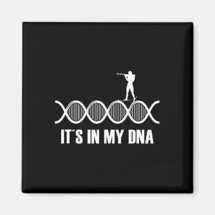 Íman Meu Slogan De Esqui De Impressão Digital Do Dna Bi