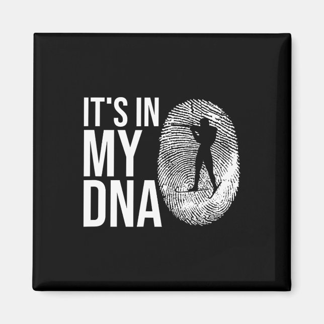 Íman Meu Slogan De Esqui De Impressão Digital Do Dna Bi (Frente)