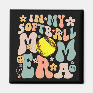 Íman Meu Softball Era Mamãe O Dia do Jogo da Vida Fresc