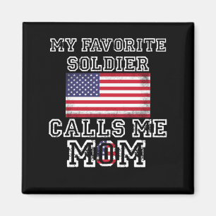 Íman Meu Soldado Favorito Me Chama Mãe Exército Orgul