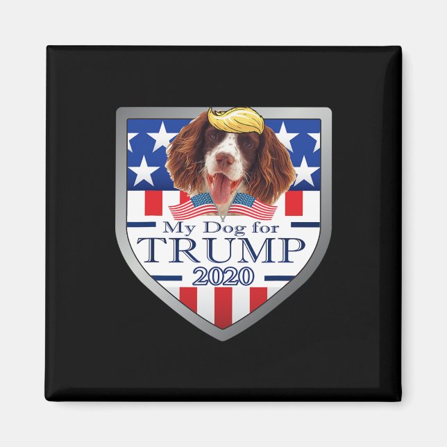 Íman Meu Springer Spaniel Inglês Para Trump (Frente)