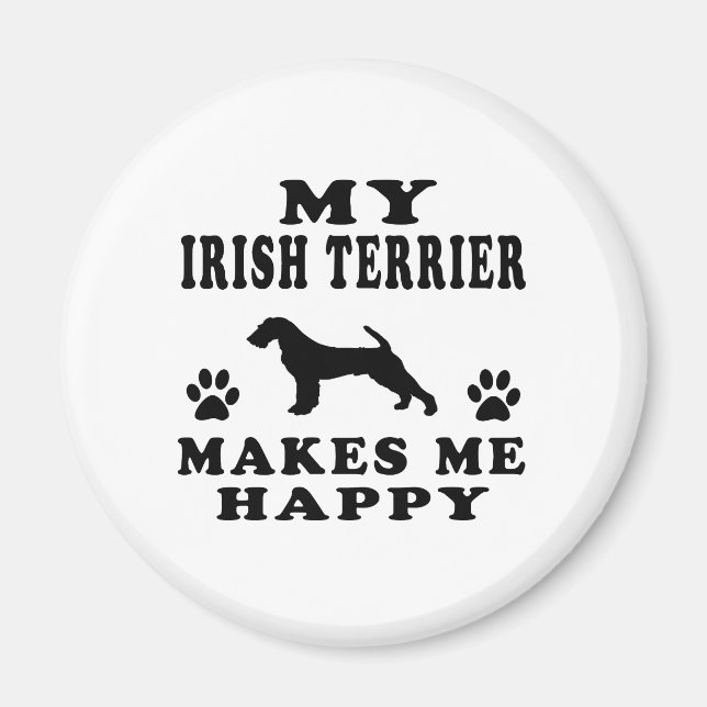 Íman Meu Terrier irlandês me faz feliz (Frente)