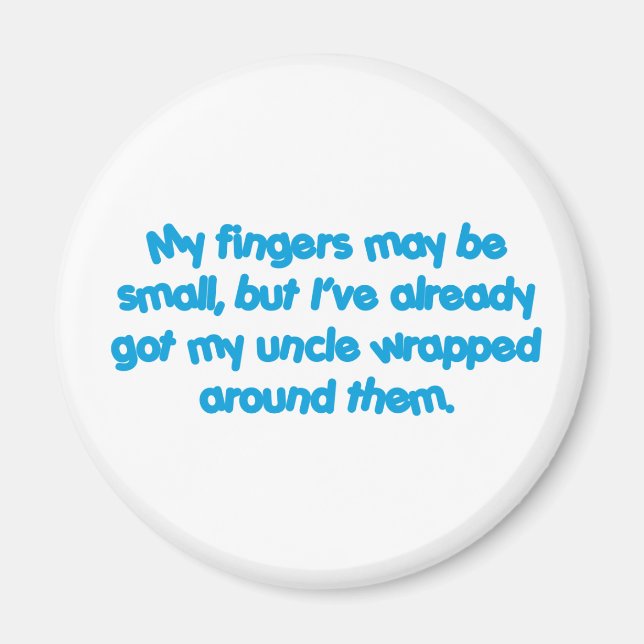 Íman Meu Tio's Embalado (Azul) (Frente)