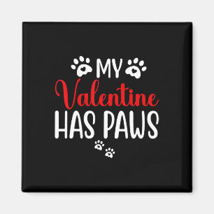 Íman Meu Valentim Tem Patas Gato Engraçado Amante de Ca