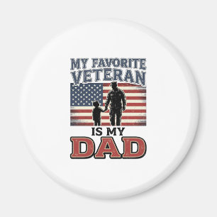 Íman Meu Veterano Favorito é Meu Pai Camisa Patriótica