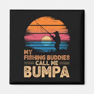 Íman Meus Amigos De Pesca Me Chamam De Bumpa Retro Vint