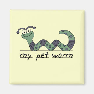 Íman Meus Camisetas e presentes do Pet Worm
