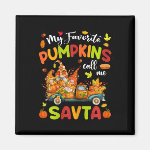 Íman Meus Pumpkins Favoritos Me Chamam De Savta Truck T
