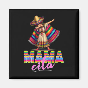 Íman Mexicano de Poncho Sombrero Dabbing Cinco De Mayo