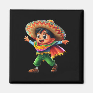 Íman Mexicano Fiesta Poncho Cinco De Mayo Kids Celeb