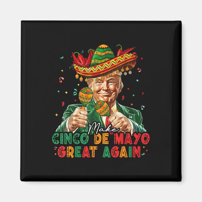 Íman Mexicano Torne Excelente Cinco De Mayo Novamente E (Frente)