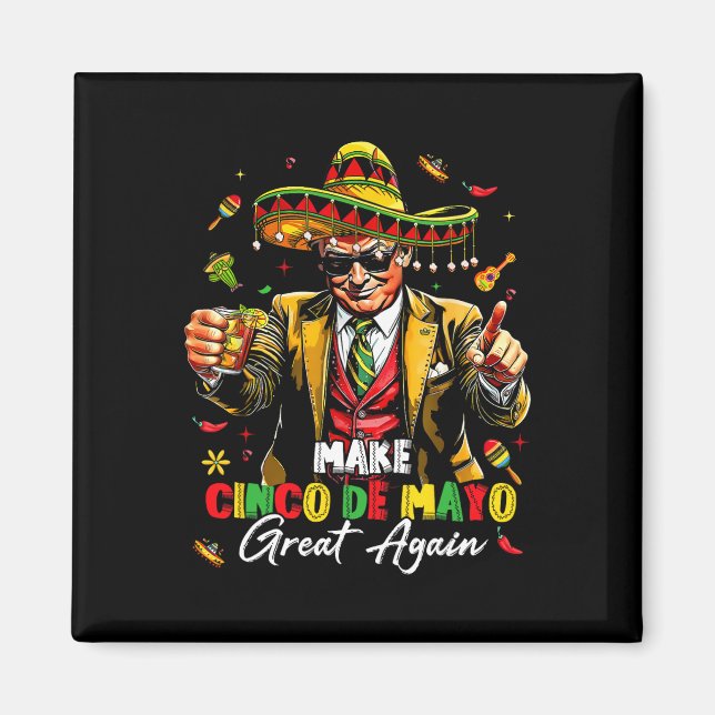 Íman Mexicano Torne Excelente Cinco De Mayo Novamente E (Frente)