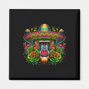 Íman México Cinco de Mayo Vamos Fiesta Party Baboon Mo