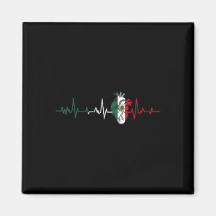 Íman México Flag Heartbeat Para Orgulho Mexicano Fl