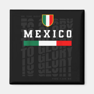 Íman México Futebol Bandeira Vintage Jersey Fã Orgulho